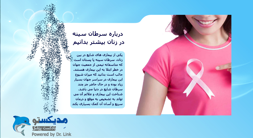   دکتر لینک | درباره سرطان سینه در زنان بیشتر بدانیم 