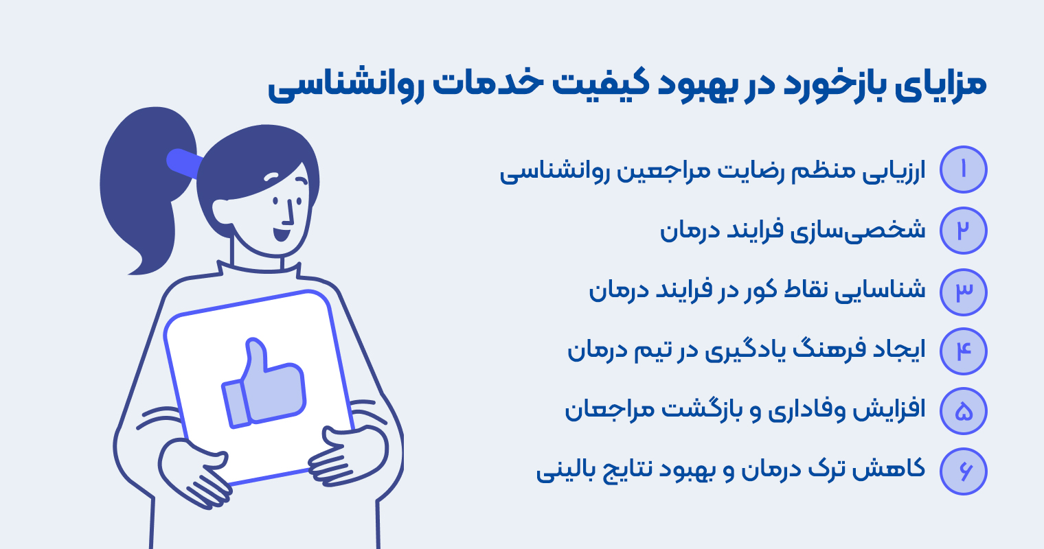 مزایای بازخورد از مراجعین روانشناسی